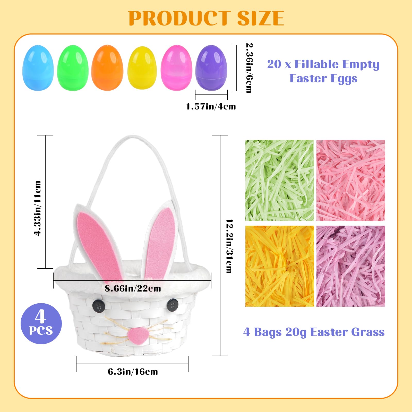 SucculentLovers four-color Easter grass filler adds vibrant backdrop for festive décor.