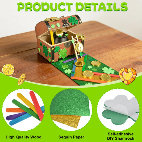 succulentlovers Gold coins and color accents inviting imaginative Leprechaun trap scenes.