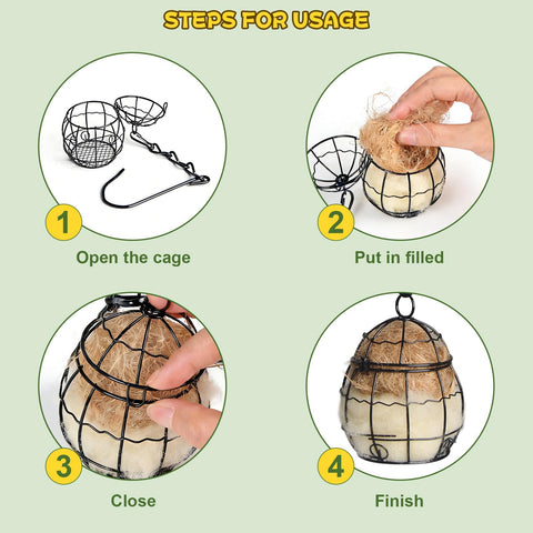 SucculentLovers nesting material bag includes cotton and jute for birds nests