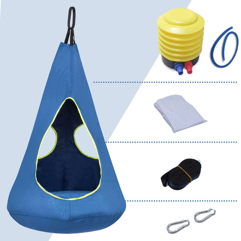 SUCHDECO Kids swing chair in use, indoor/outdoor versatility