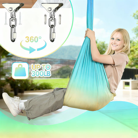 Suchdeco Sensory Swing gancho giratorio de 360° para múltiples direcciones.