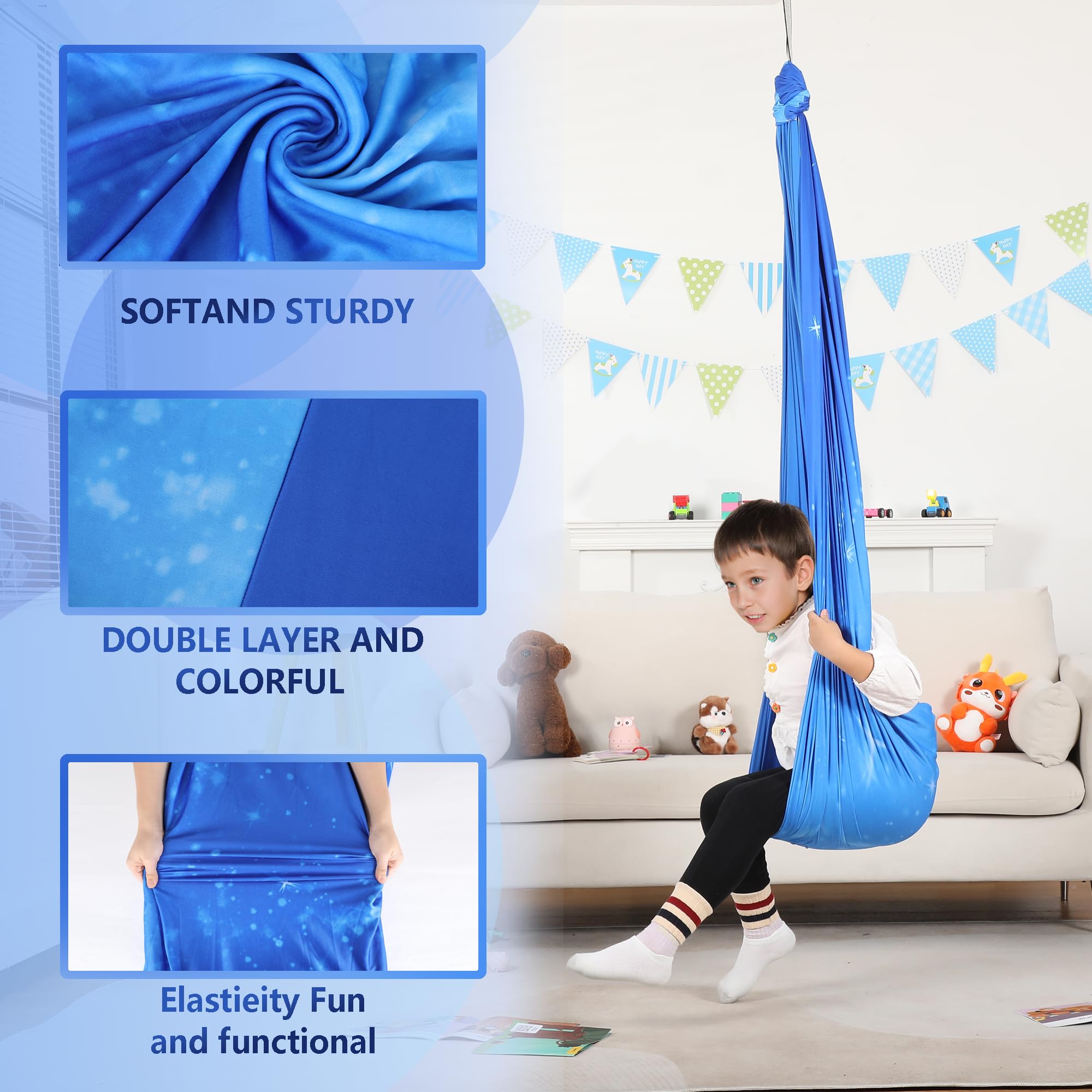 Suchdeco double-layer fabric close-up shows durable, soft material.