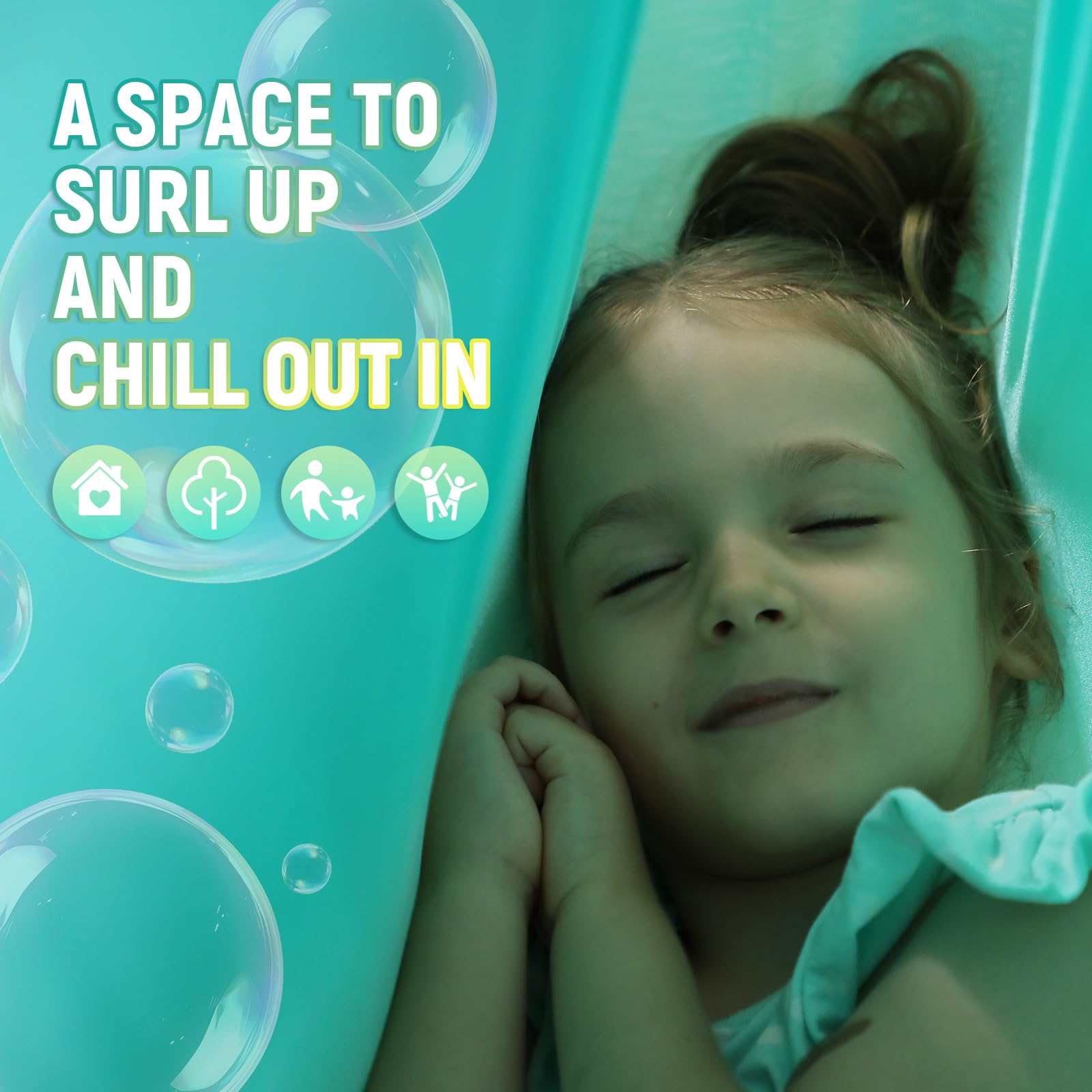 Suchdeco Sensory Swing doble capa de tela suave y duradera.