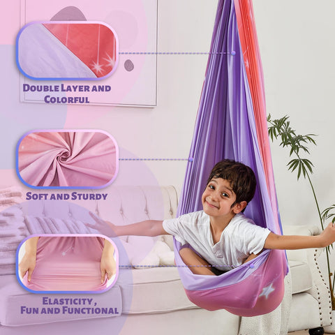 Suchdeco cocoon design offers hug-like security for children during play.