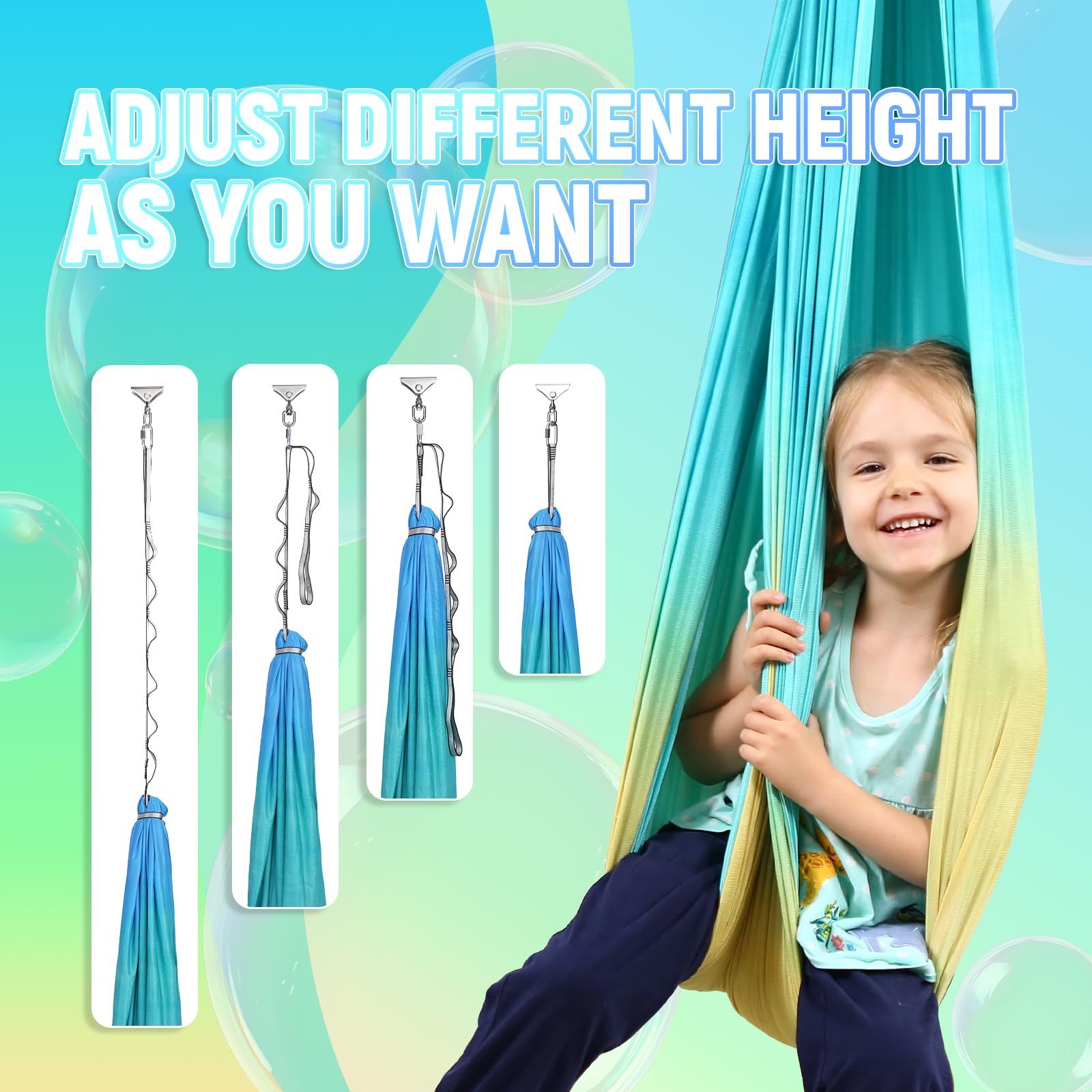 Suchdeco Sensory Swing kit de instalación con hardware incluido.
