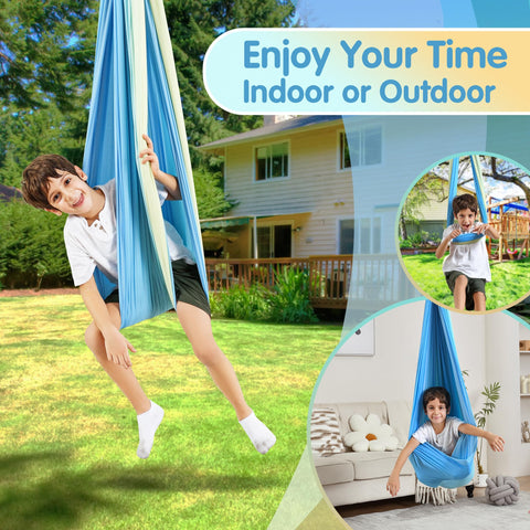 Suchdeco sensory swing kid-relaxation captures calm, rhythmic motion for focused play and sensory calm.