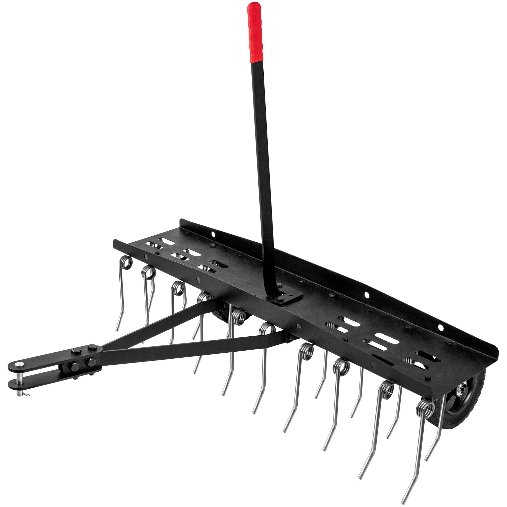 Suchtale 40inch Dethatcher with 20 spring tines removing thatch for healthier turf