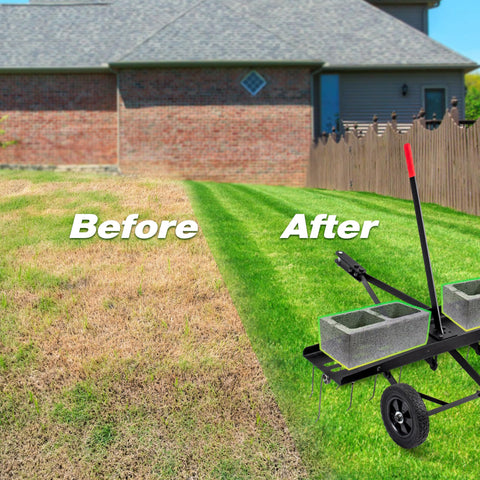 Suchtale 70lb steel frame delivers strong, durable lawn care performance