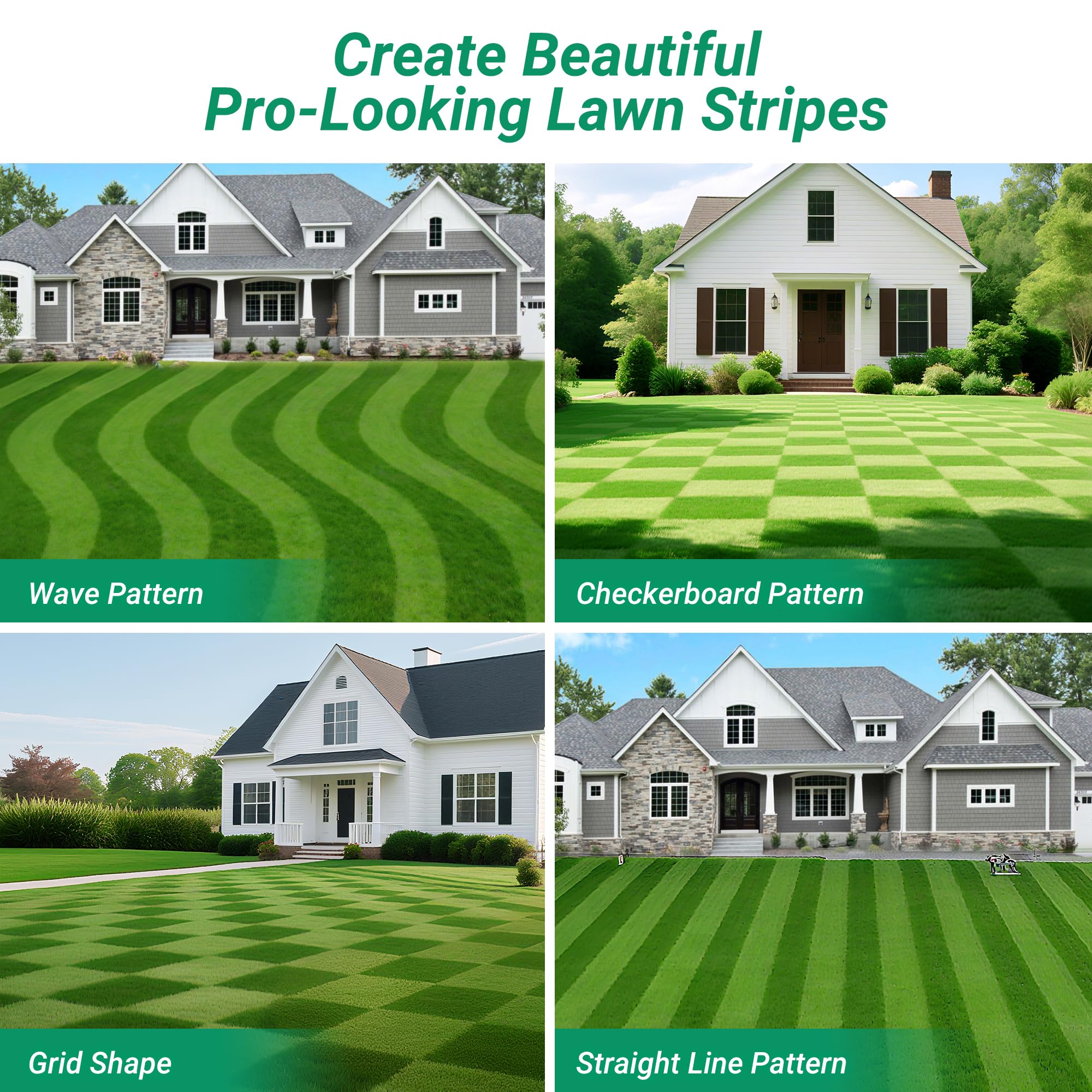 Suchtale lawn striping kit compact-storage allows removing roller for cleaning