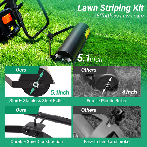 Suchtale lawn striping kit universal-fit design works with most push mowers