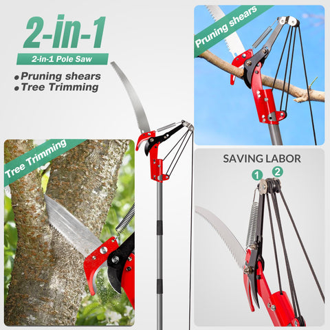 Suchtale saw blade provides strong cuts through thick limbs.