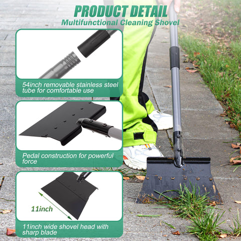 Suchtale multifunction shovel designed for weed removal and lawn edging in various spaces.