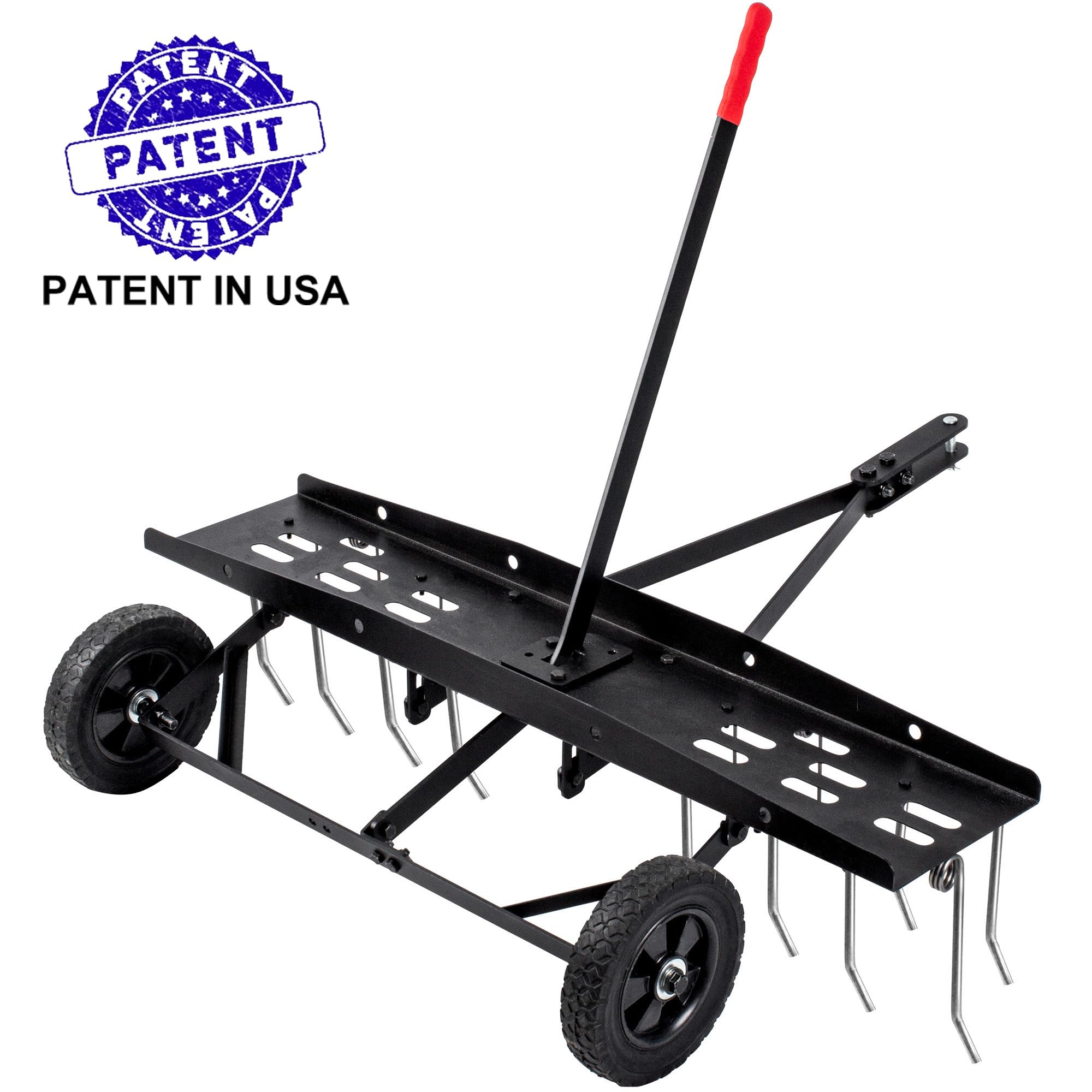 Suchtale dethatcher wheels track smoothly over the lawn