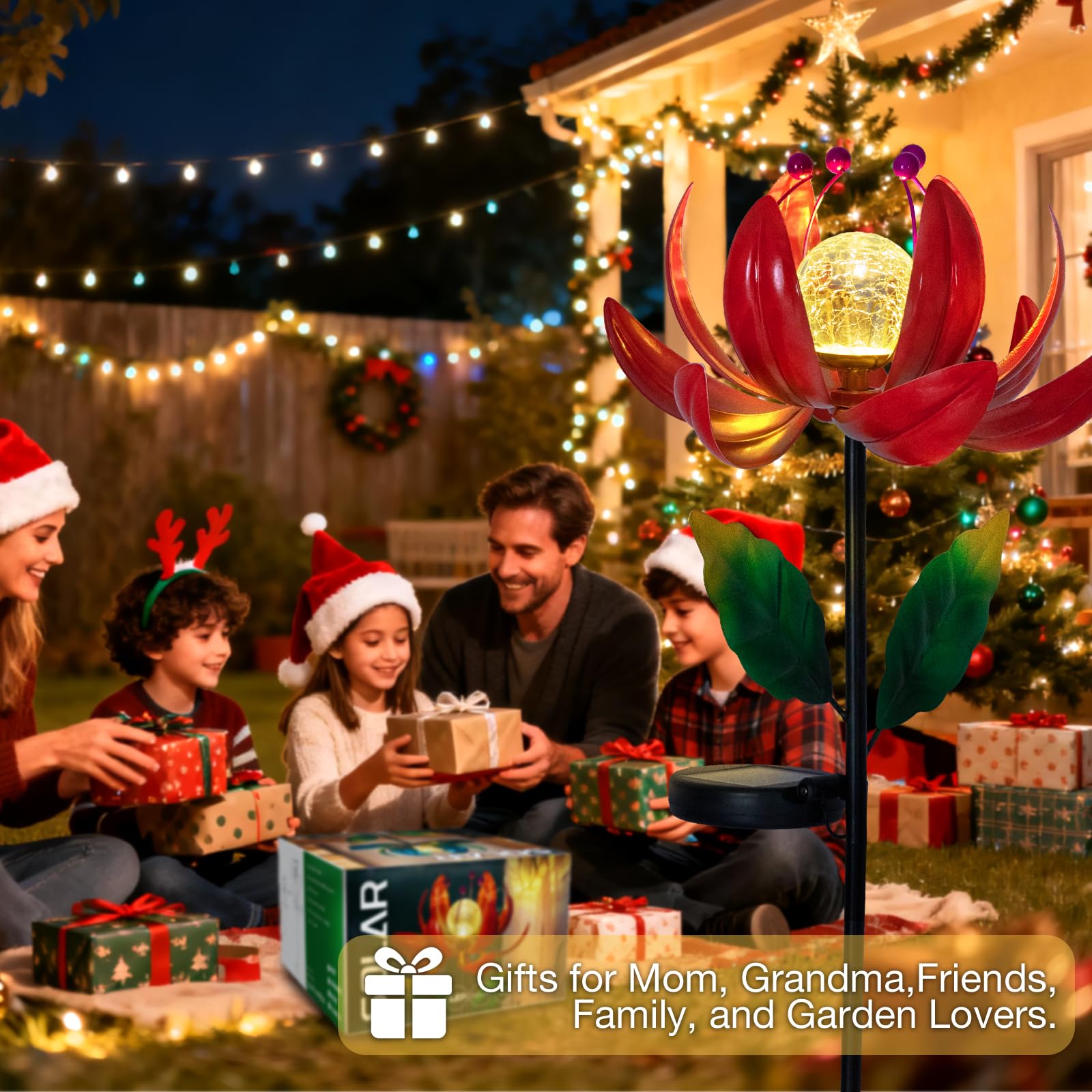 SUCUY garden ambience from lotus glow enhances porch, lawn, and borders