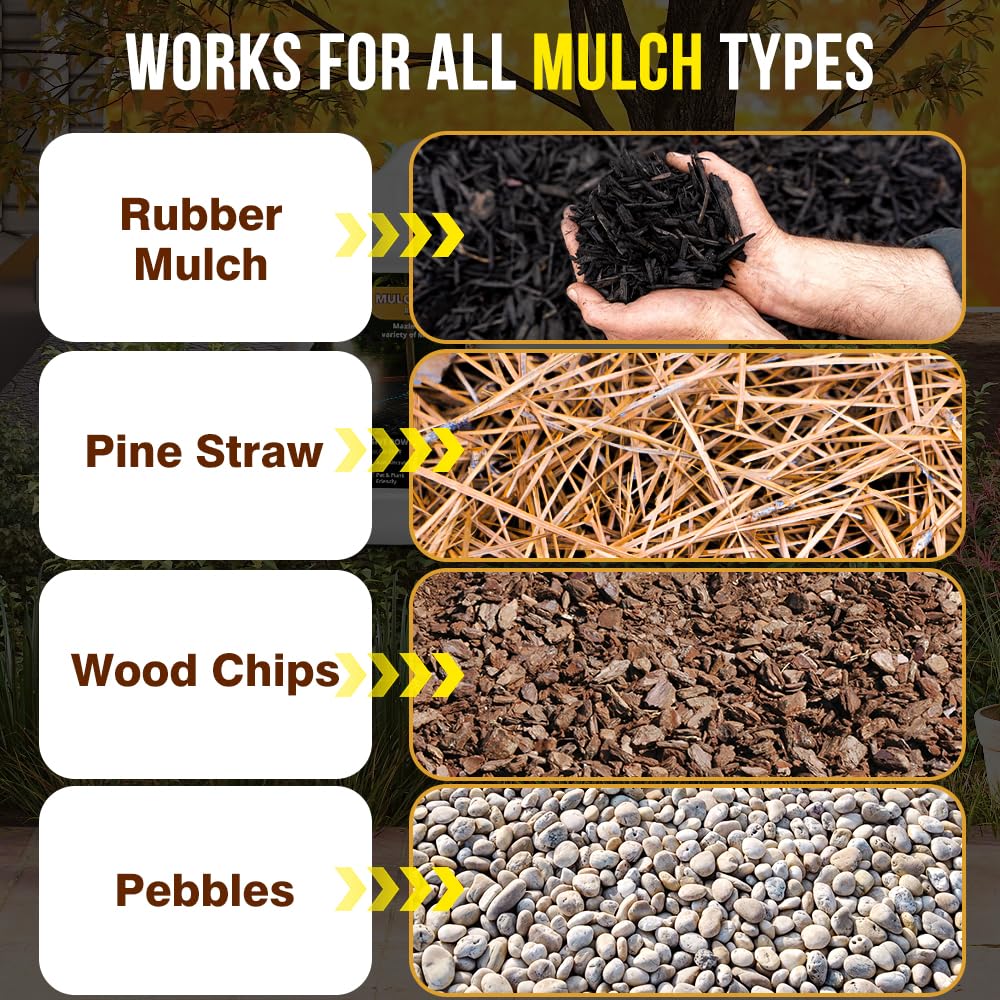 Sudale Mulch Glue on pea gravel path helps prevent material displacement.