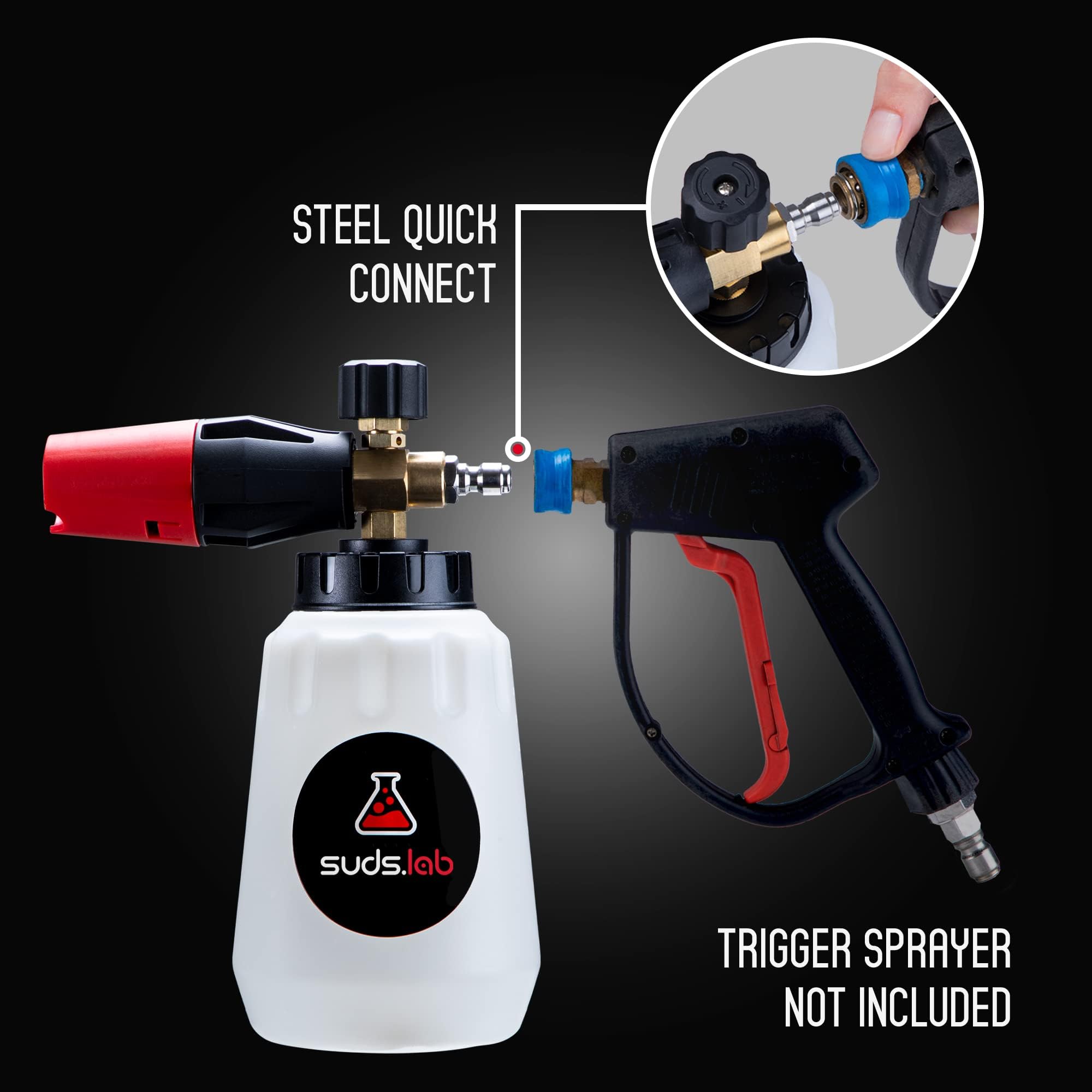 Suds Lab F1 foam tackles dirt and brake dust for easier cleaning