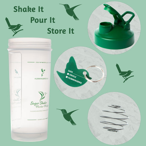 Sugar Shaker no-boil nectar saves time and effort.