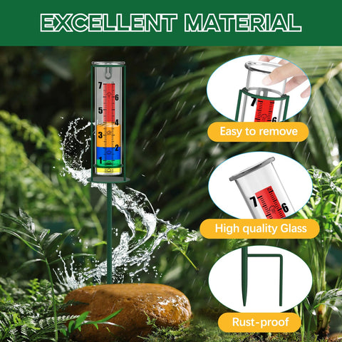 Suggant clear readout of rainfall with easy-to-see scale