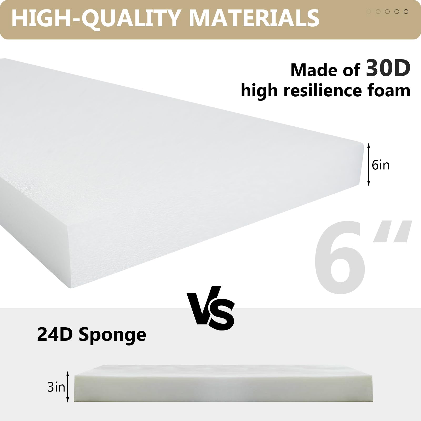 Suionryorid deep-seat cushions backrest closeup highlights soft fabric and durability
