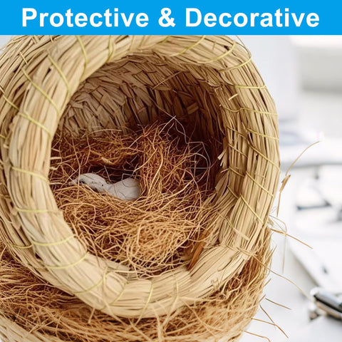 Suiwotin coconut husk fiber serves as bird nesting material in decor