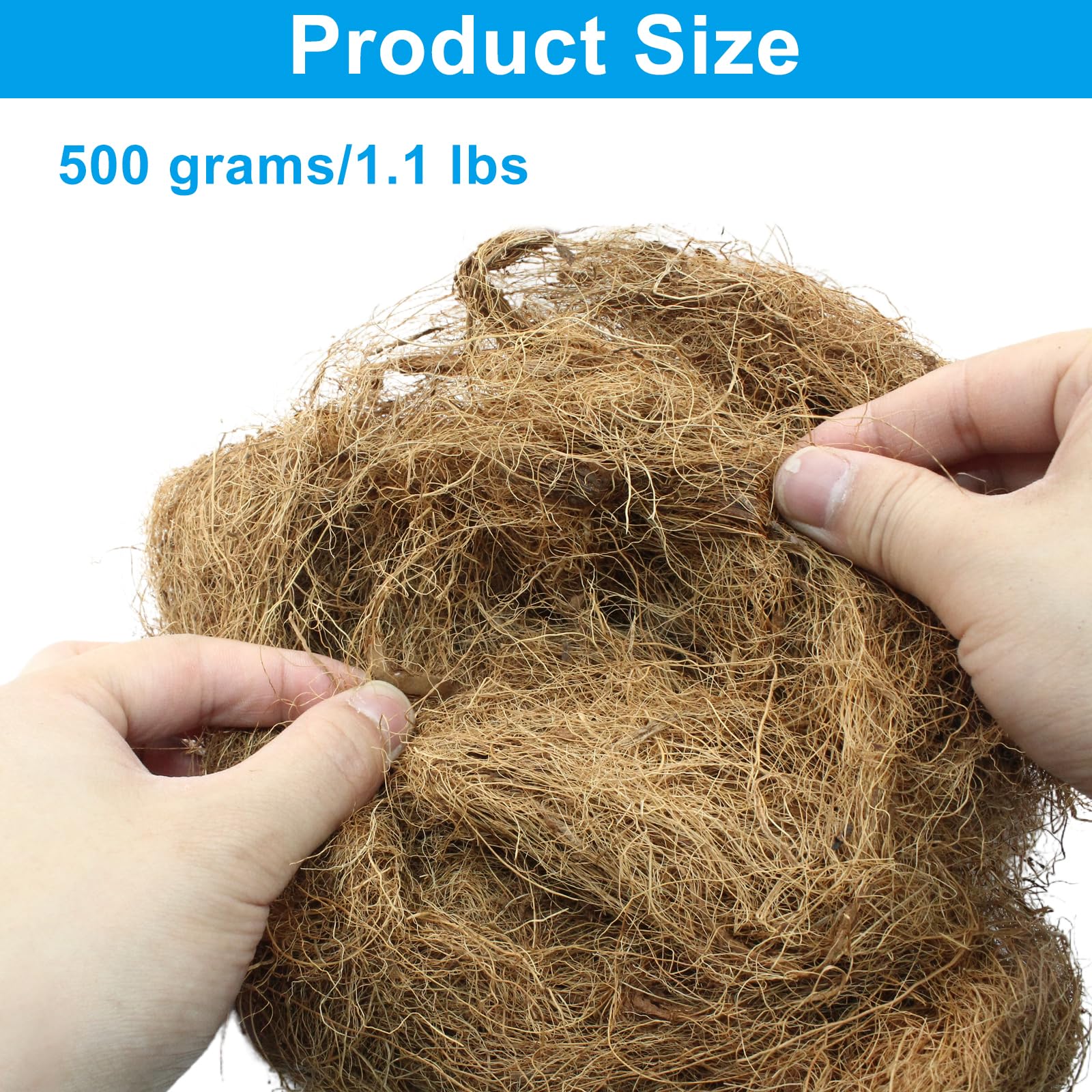 Suiwotin coconut shell fiber for plants helps orchid baskets retain moisture