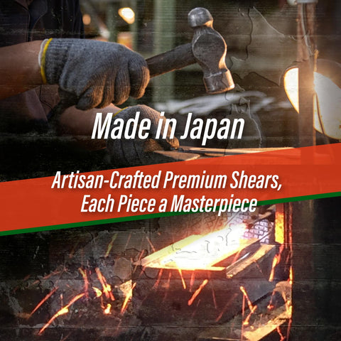 SUIZAN ergonomic oak handle reduces fatigue during pruning tasks.
