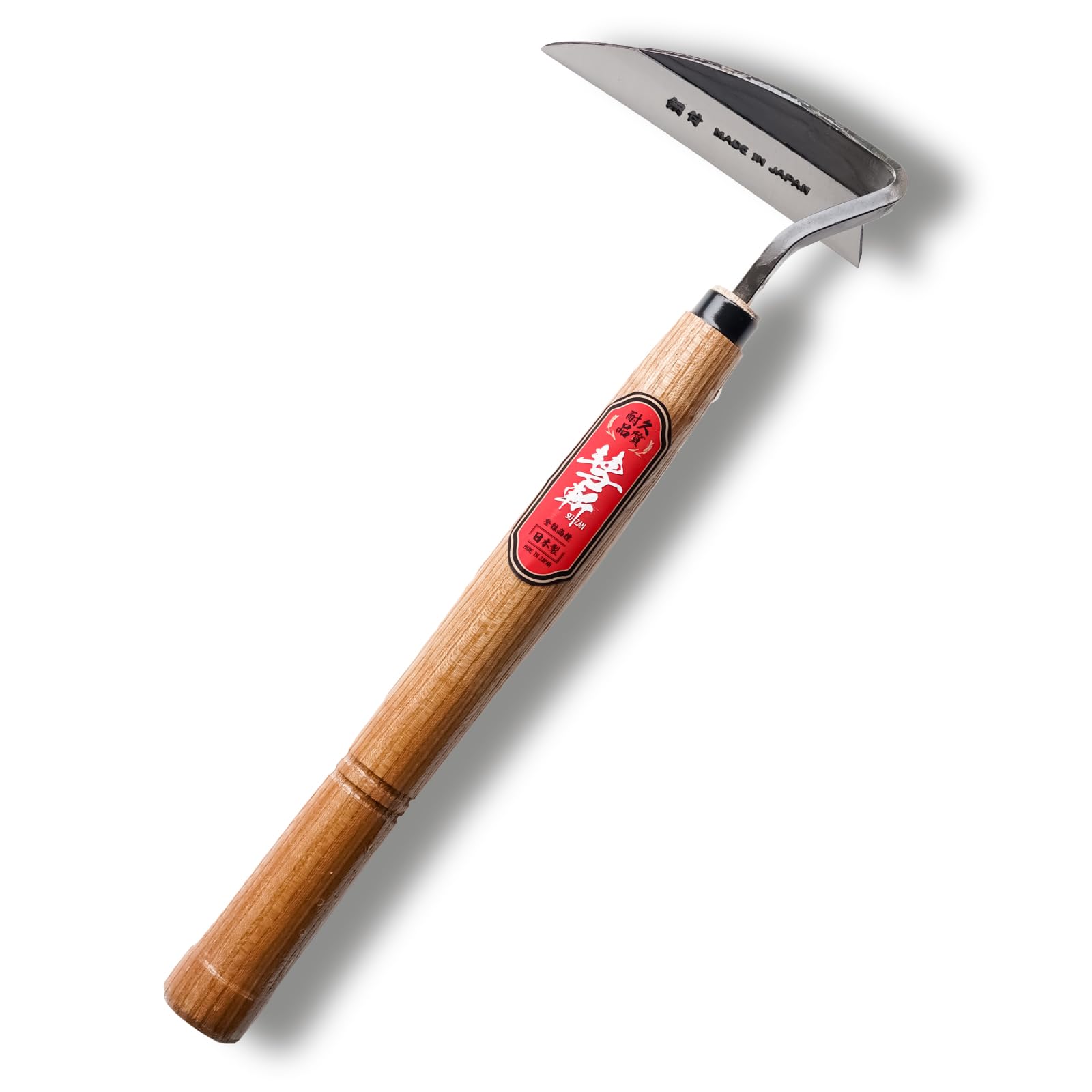 SUIZAN Nejiri Kama blade close-up highlighting a razor-sharp edge for precise weed cuts