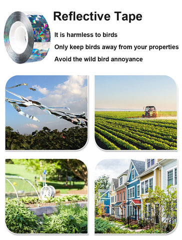 Sujayu Bird Scare Tape eco-friendly design keeps environments bird-free.