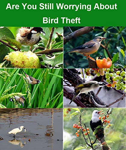 Sujayu Bird Scare Tape wind flutter creates gentle noise to deter wildlife.