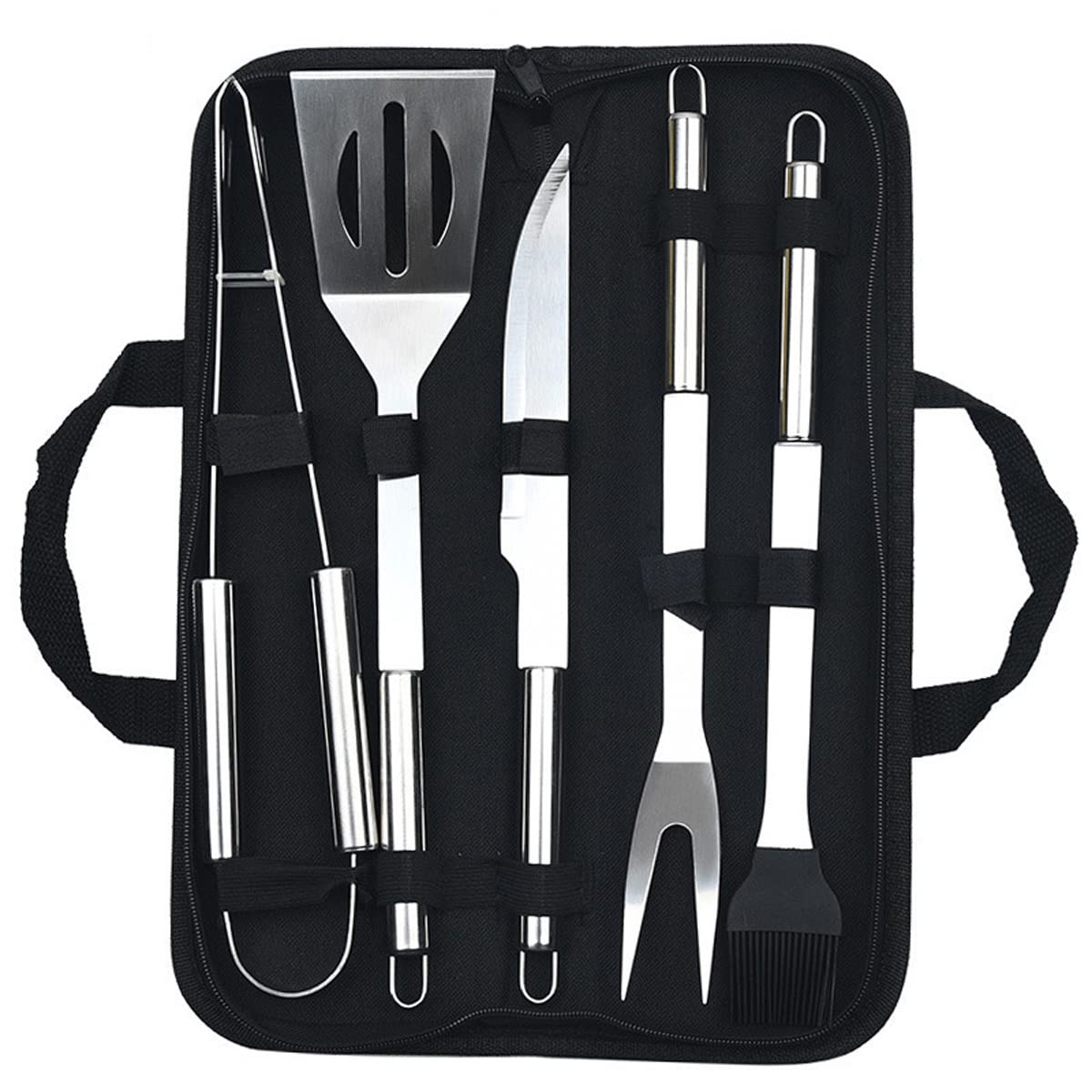 SUJAYU grill tools in an all-in-one case, durable stainless steel for outdoor cooking