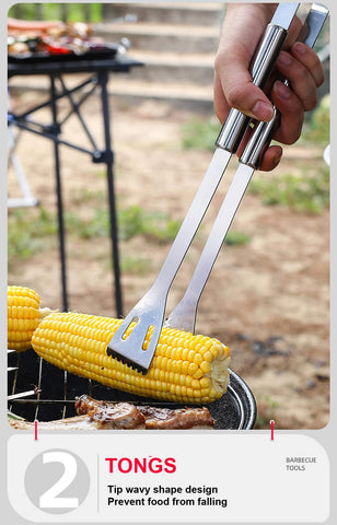 SUJAYU stainless steel tongs offer a sturdy grip for fast turning