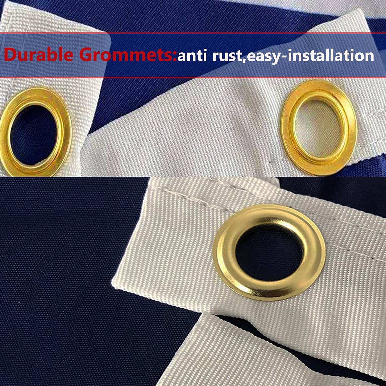 SUJEB flag with heavy-duty brass grommets, 3x5 for secure mounting.
