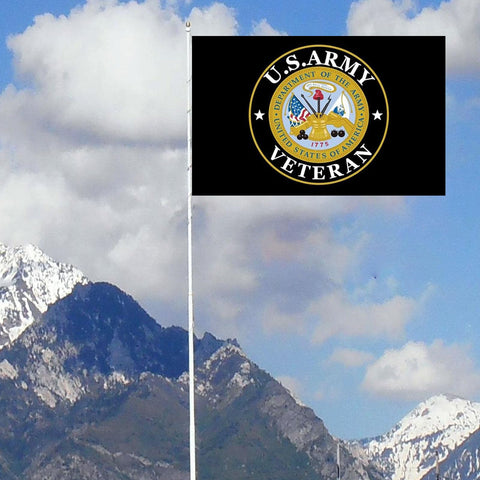 SUJEB US Army Veteran Flag perfect for outdoor ceremonies and events.