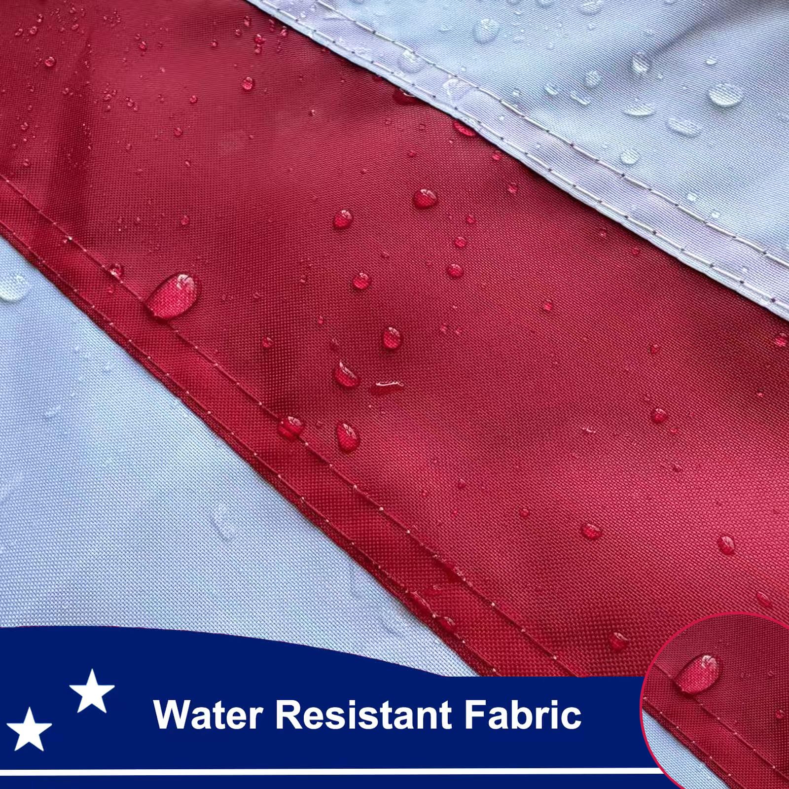 SUJEB vivid embroidery enhances star detail on 3x5 flag
