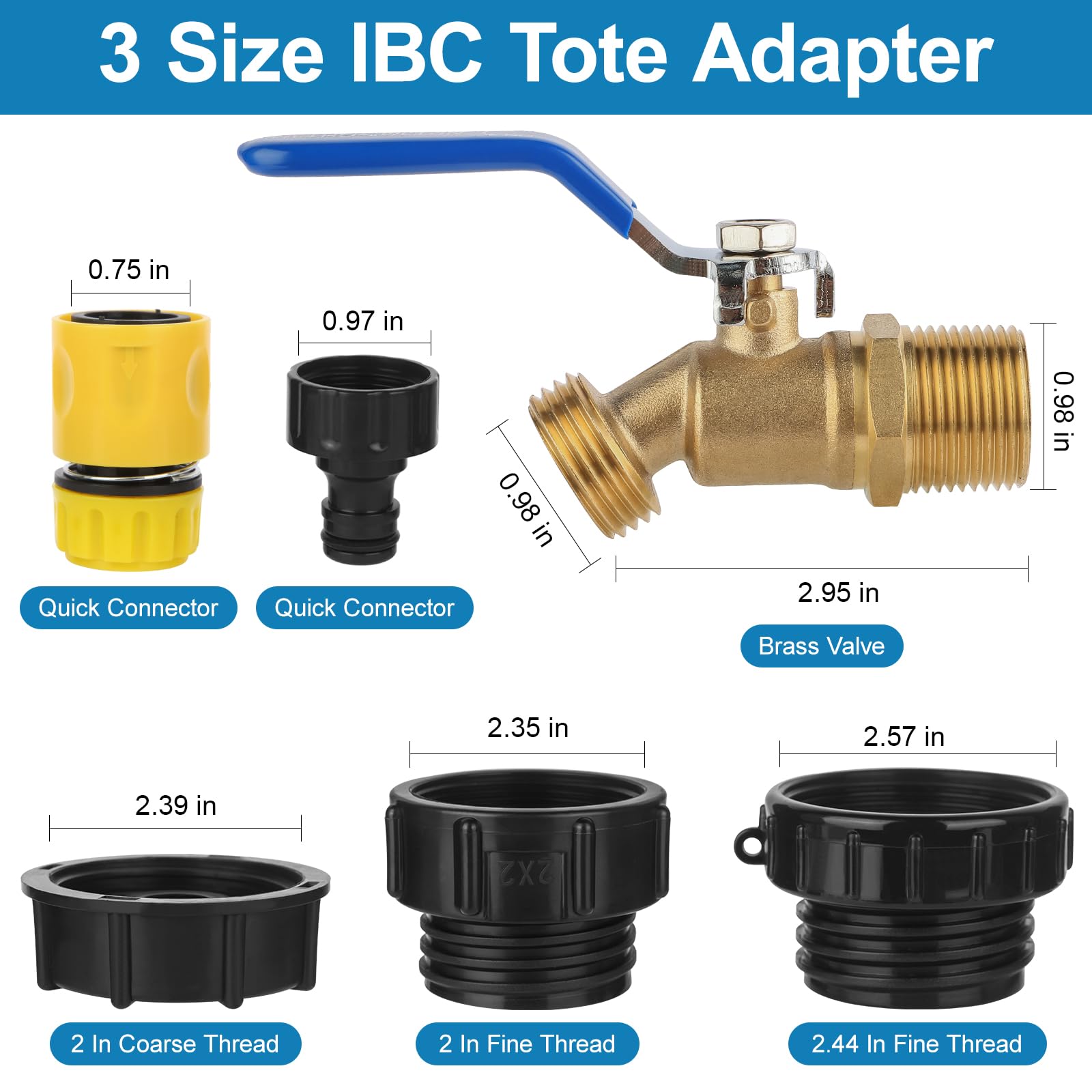SUKABU 2-inch coarse-thread adapter enables quick setup with drums.
