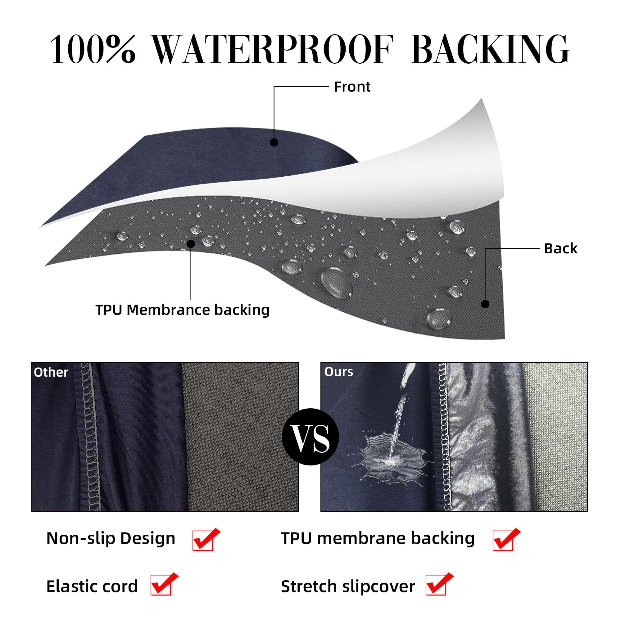 Sukaikeqa durable outdoor fabric; easy care and storage-ready.