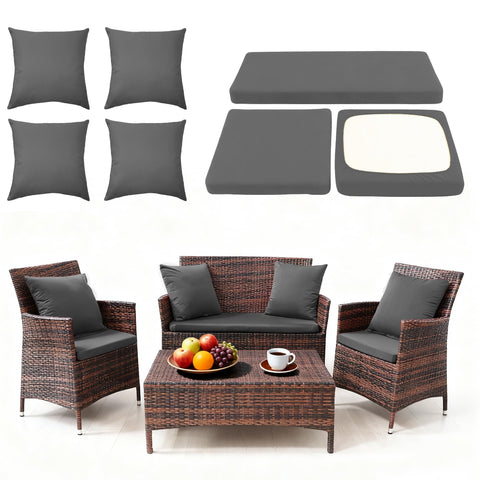 SUKAIKEQA waterproof cushion cover for outdoor sofa protects cushions from rain and sun