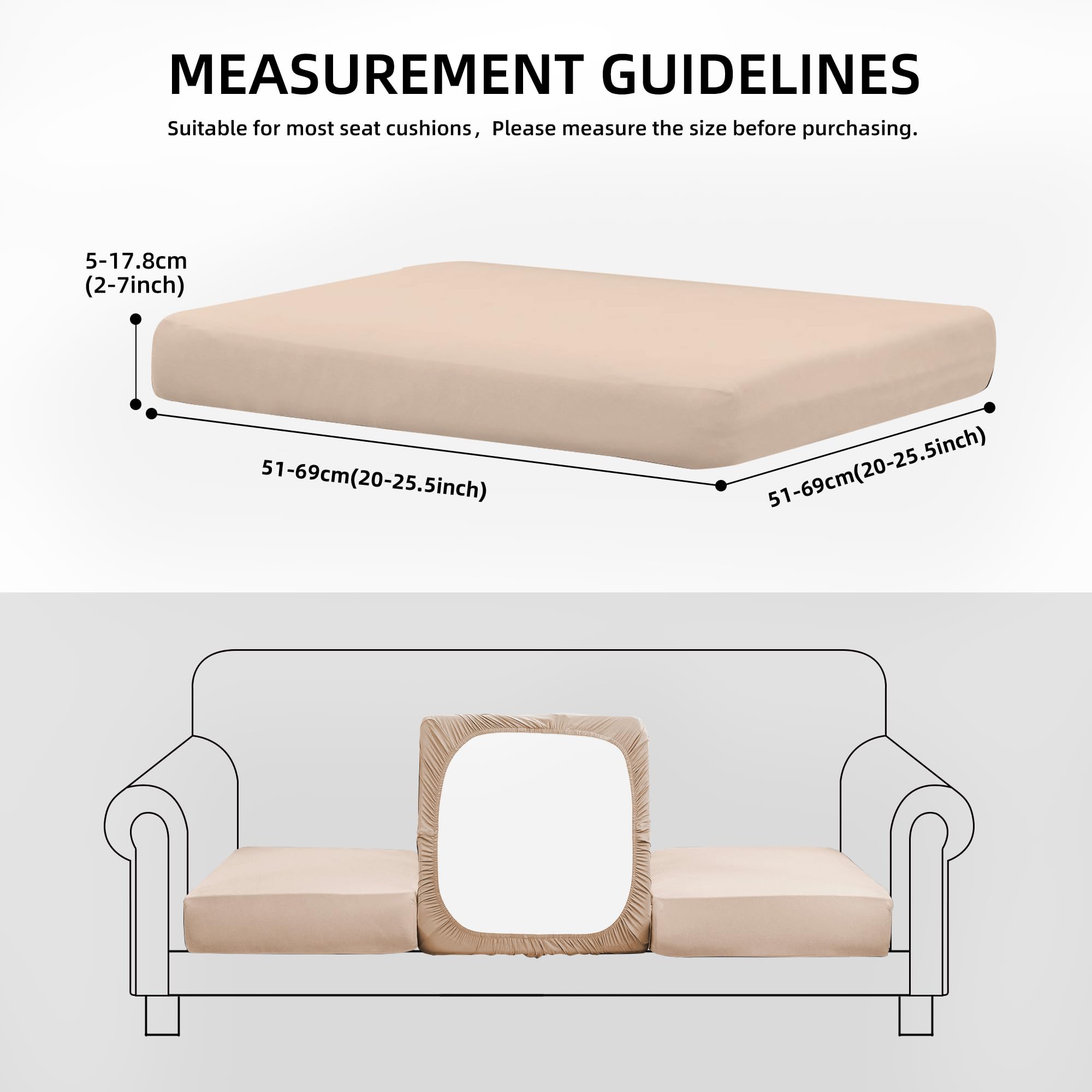 SUKAIKEQA waterproof patio cushion covers protect cushions from rain.