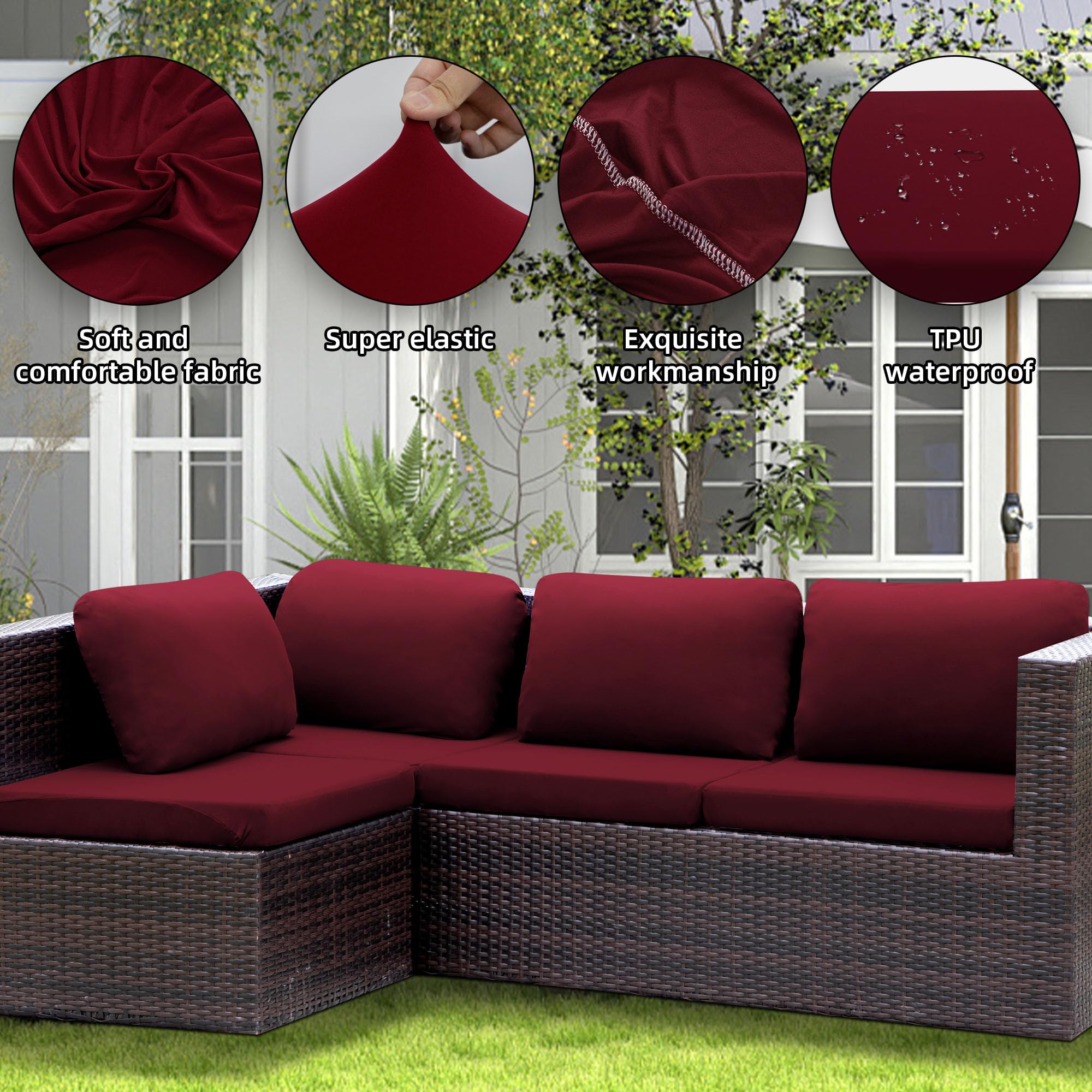 SUKAIKEQA color options display a navy, black, and red ensemble.
