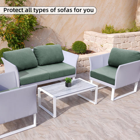 Sukaiqeqa durable outdoor fabric is easy to care for.