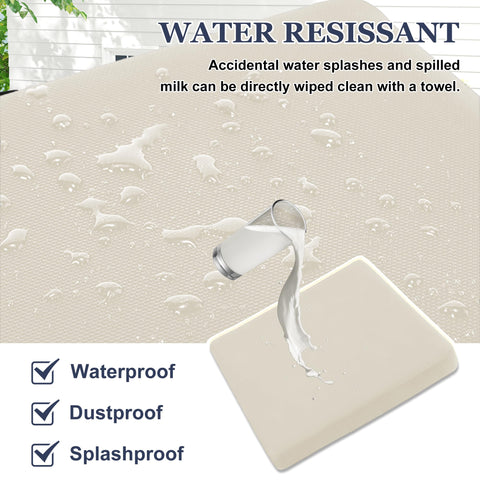 SUKAIKEQA elastic-fit seat cover demonstrates secure attachment in windy conditions.