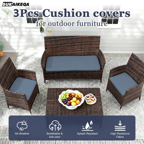 SUKAIKEQA waterproof shells keep cushions dry during rain or splashes