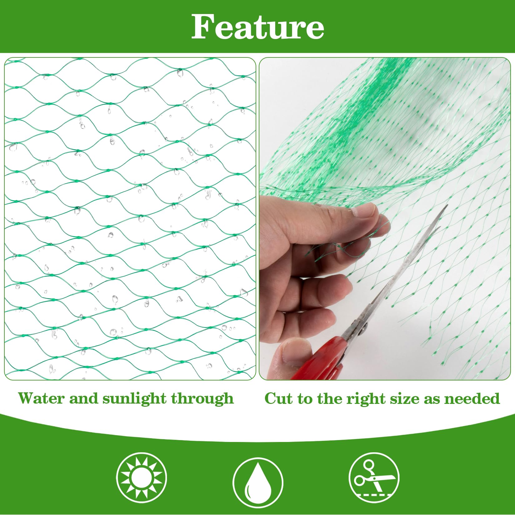 Sukh Durable Polyethylene Material resists knots and tears for lasting outdoor use.