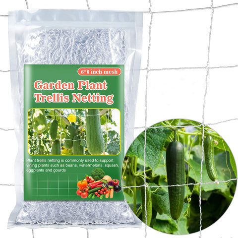 Sukh garden trellis netting 5x15ft mesh supports climbing plants for better vertical growth