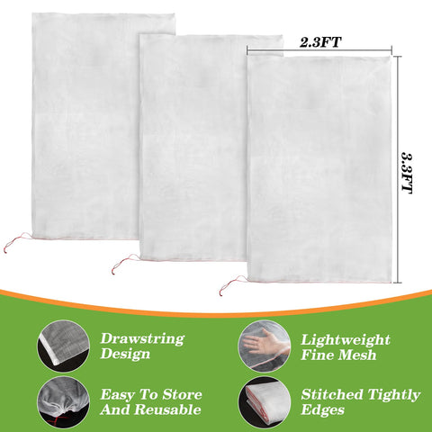 Sukh lightweight reusable garden netting ready for seasonal storage
