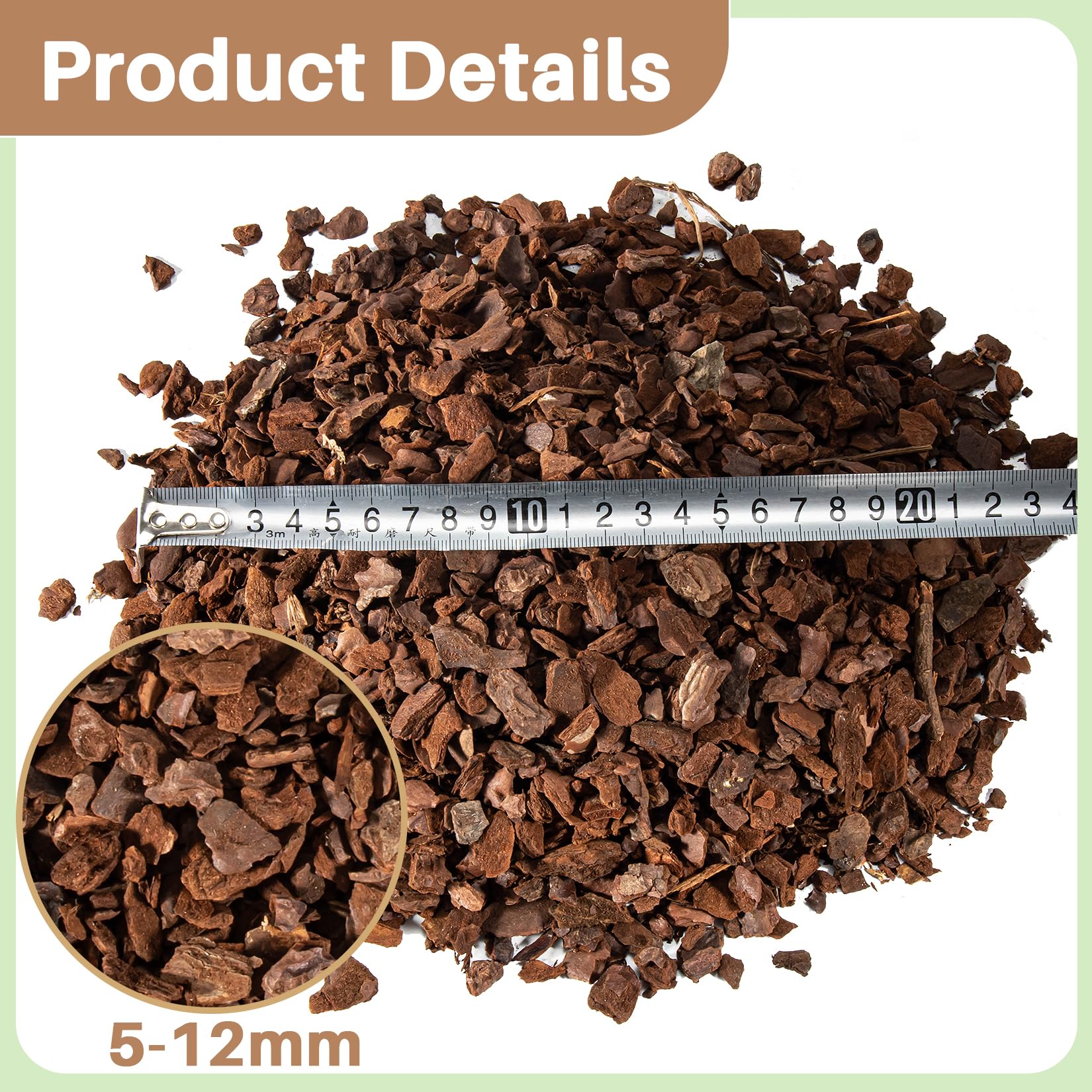 Sukh orchid bark in garden bed shows dry, ventilated mulch benefits