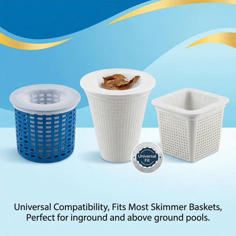 Sukh pool socks trap leaves and pine needles to protect your filtration.