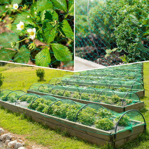Sukh Poultry-Deer-Rabbit Barrier deters garden intruders humanely.