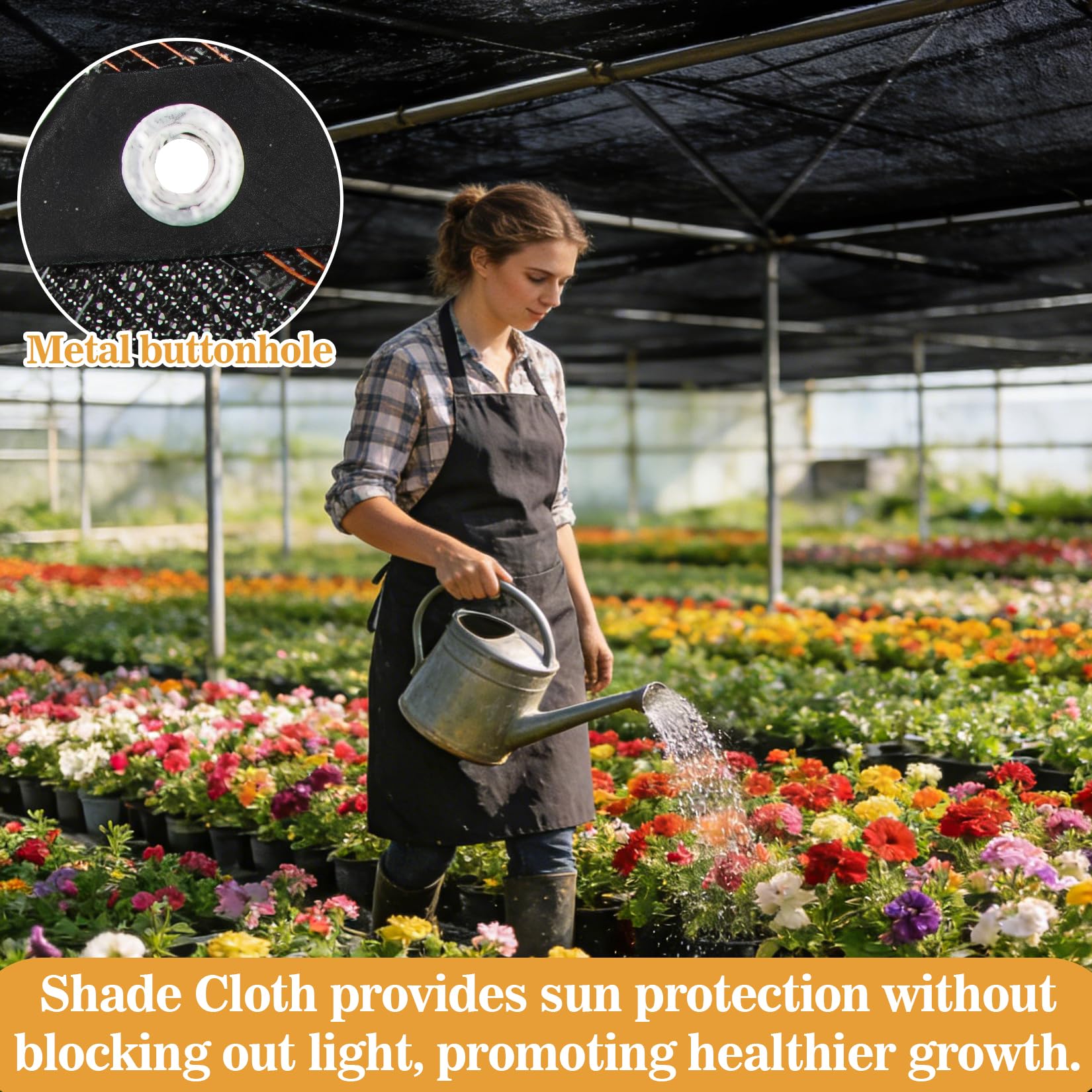 Sukh shade cloth close-up highlights lightweight breathable mesh.
