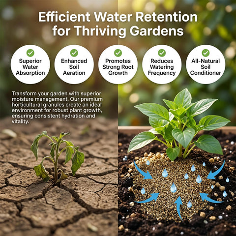 Sukh vermiculite soil amendment supports structure and prevents soil compaction in beds and containers